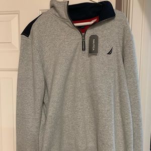Nautica men’s grey and blue sweatshirt Large